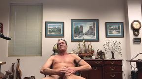 Cmnm - Got Naked And Jacked Off For A Clothed Guy To Watch. You Can Hear Him Talking Behind Camera