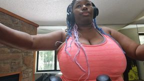 Giantess - Invisible & Helpless: Teeny Cuck at Her Cardio Mercy POV, female domination, big titis, fantasy 1080 smaller