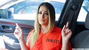 Stepbrother bails me out of jail so I repay him by riding his hard cock