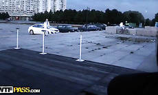 Real public fuck movie with sexy coed babe