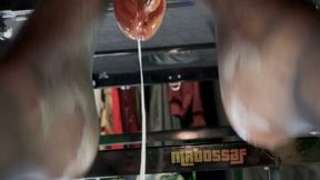 LatinaSolez - Milking Table Meathole Footjob (Her POV)