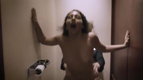 Double creampie for the wife by the waiter and husband