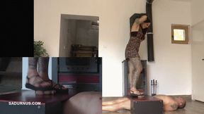 The happy suffering of a slave under Mistress Cleo A picture in a picture wmv