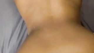 Erotic neighbors takes it nuts deep inside her booty while the bf is at work