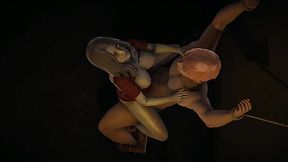 3D Porn Animation: Sexy Busty Horrifying Alma Wade (Fear 2) Rides The Cock Of Her Tied Sub