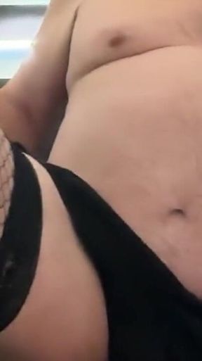 Stripping off Mom's Lingerie