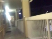 EXTREMELY RISKY PUBLIC MASTURBATION ON A HOTEL BALCONY!