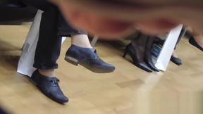 candid pantyhose shoeplay