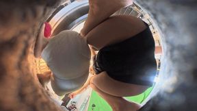 VR360 ERER RUIRIU A pelvic POV image of a dwarf being flattened