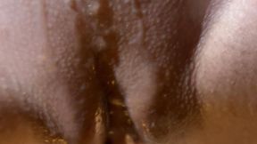 Assisted Squirting on Glass