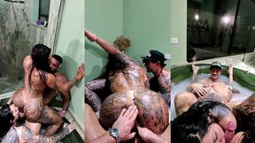 bbbgg pov hardcore sex with alex, malik, polly perch & anny alves