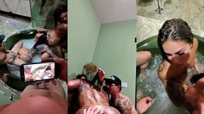 bbbgg pov hardcore sex with alex, malik, polly perch & anny alves