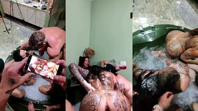 bbbgg pov hardcore sex with alex, malik, polly perch & anny alves