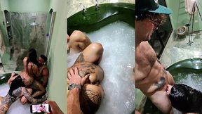 bbbgg pov hardcore sex with alex, malik, polly perch & anny alves