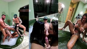 bbbgg pov hardcore sex with alex, malik, polly perch & anny alves