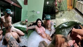 bbbgg pov hardcore sex with alex, malik, polly perch & anny alves