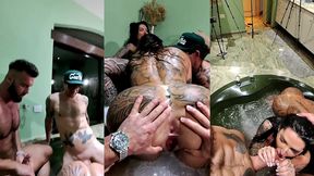 bbbgg pov hardcore sex with alex, malik, polly perch & anny alves