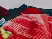 Apple In a filthy sock BREAKS my ass, massive Prolapse, Huge Rosebud Play