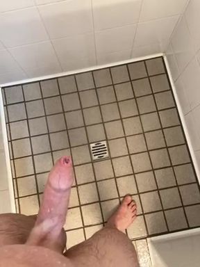 Once again horny when showering on vacation