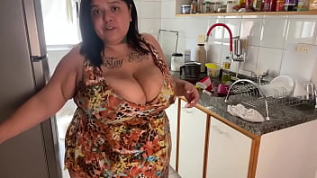 Latina BBW gets DP'd by two studs, cums hard