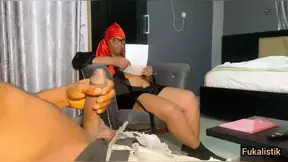 Stepmom got distracted by bbc stepson while reading