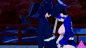 Kocho Shinobu Tomioka Giyu kimetsu no yaiba hentai videos have sex blowjob handjob horny