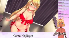 Neko Tempts in Silken Lace for Hot Busty Yiff Action
