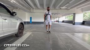 CITEBEUR.com - Bearded Arab gives his big to suck in a parking lot