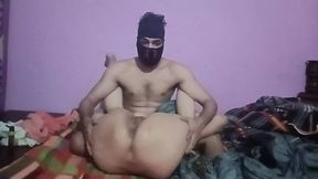 Sexy Indian siren gets intimate solo massage treatment from horny&#x1F975; young lover