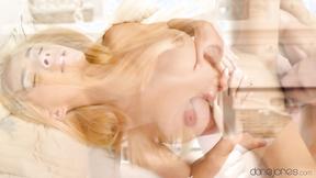 ”Blonde beautiful with an amazing body gets a sensual wakeup”