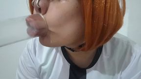 ahegao femboy ben tennyson pumping her bimbo lips with vacuum machine in sissyfication and feminization program