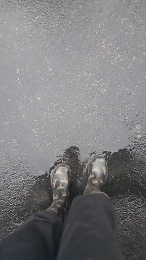 Rainy Day Play in Boots
