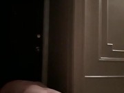 RedSer in his hallway naked risking being caught