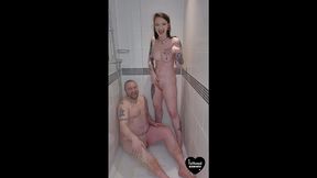 cheeky piss shower with chris coxx