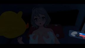 VR Kanojo Game POV – Oyasumi Etchi With Your Virtual Honey
