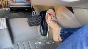 Spoiled Polluter Princess - Sitting in my car throwing trash out and polluting the air with my fumes