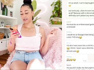 Making joy of your tiny ramrod in a groupchat - Petite Wang Humiliation