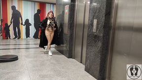 public exhibitionism at shopping mall bj fuck cum walk film