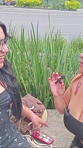 Thrilling moment from &quot;I interview her then I put her to lick my pussy&quot;