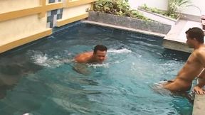 Jacuzzi Guys Scene 4: Muscular Friends Want to Finish the Bath by Having Sex Together