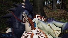 Hung Futanari Jumped By Horny Tribal Women While Camping // Vrchat Erp Threesome
