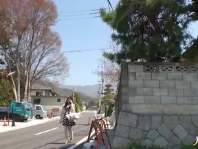 Hot MILF strips down at the bathhouse Japanese woman