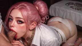 while we watched some random channel she pulled her robe open and took every inch.[ai]