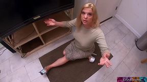 Your stepmom gets stuck and you get to fuck her pussy (POV)