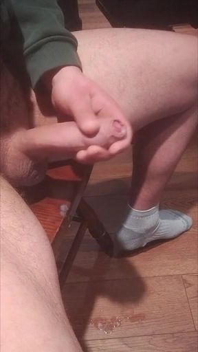 Squirting a Looong Cum After Edging Hard