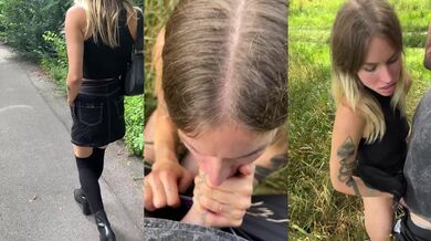 Fucking in an open field