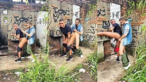 bahian bottom takes another hung bahian s thick cock raw behind abandoned house in the woods