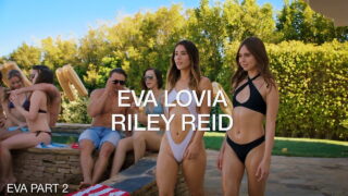 Aidra Fox, Eva Lovia y Riley Reid reciben pollas enormes por el culo después de mamadas calientes
