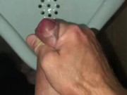 Compilation of Pissing and Cumming at a urinal twice this weekend