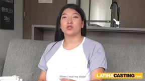 Latina Amateur With Massive Titty Fills Her Mouth For A Rough Cast